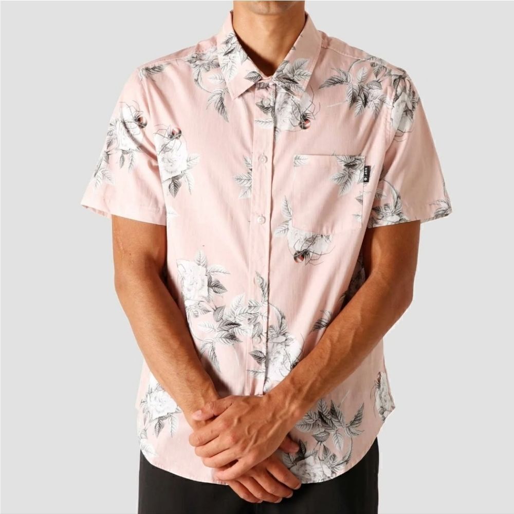 HUF Wildflower Short Sleeve Woven Shirt (Like New)